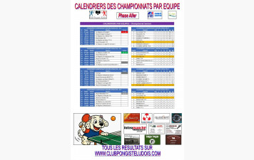 Résultats de la 1ère journée Seniors