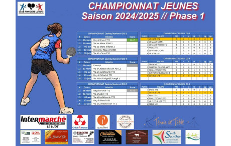 Calendrier Jeunes - Phase 2