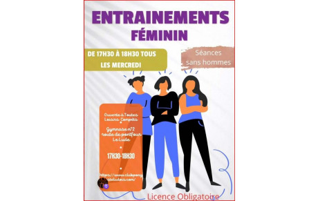 Création d'un créneau pour les féminines